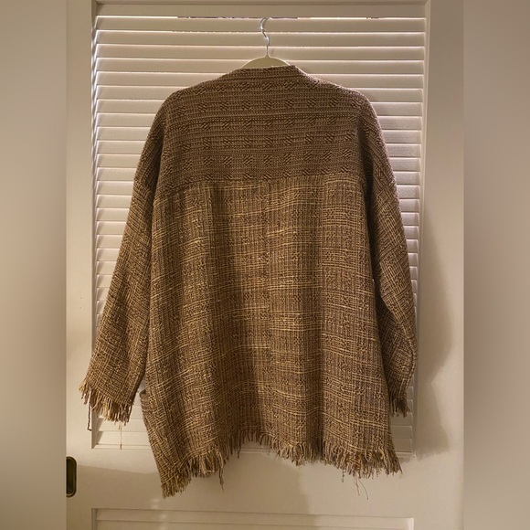 Vintage woven brown jacket - Picture 2 of 3